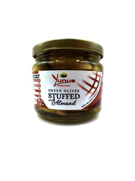 Зелені оливки з мигдалем Yunus 170гр