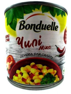 Овочева суміш Бондюель Чілі мікс 310гр