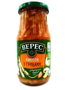 Верес Квасоля з грибами с/б 500г