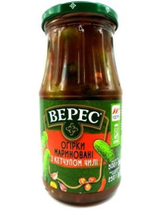 Верес Огірок маринований з чилі с/б 500г