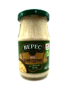 Верес Хрiн бiлий гострий с/б 190г