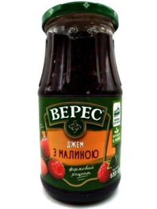 Джем ТМВерес Малина з цукром 630 гр