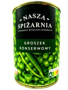 Nasza Spizarnia Горошок консервований з/б 400г