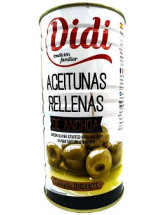 Didi Оливки гігант з анчоусом ж/б 1,4кг