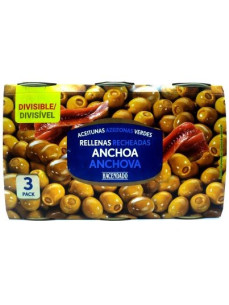 Hacendado Оливки з анчоусами 3*350г