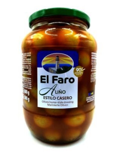 Оливка El Faro з/к в часн. маринаді 850гр
