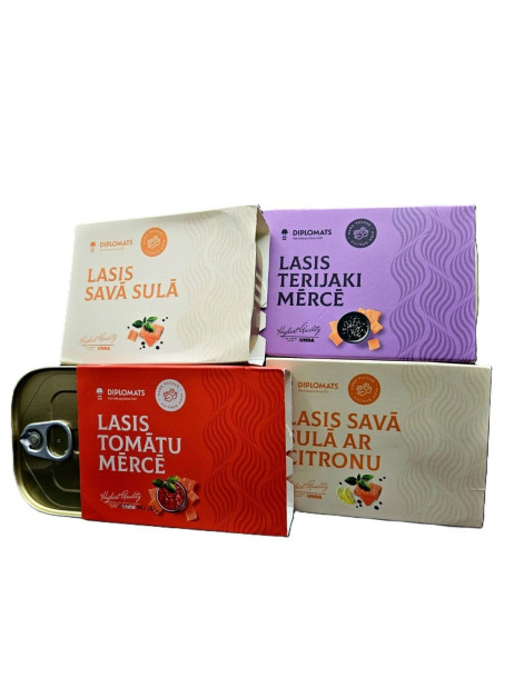 Diplomats Лосось в соусі в асорт. з/б 140г