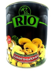 Гриб консервований RIO 3000 велика банка Ж/Б