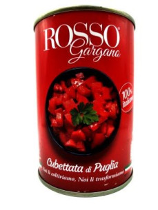 ROSSO Томати пелатті різані 400г