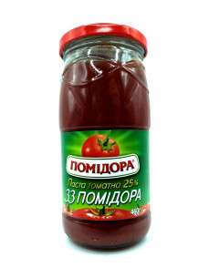 Томатна паста 33 помідори 460 гр