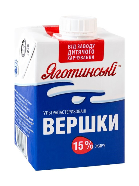 Яготинське Вершки 15% 500мл