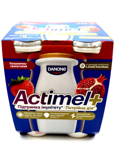 Актимель продукт 1,4% в асортименті 100мл 4 шт