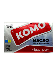 КОМО Масло кисловершкове Екстра 82.5% 180г