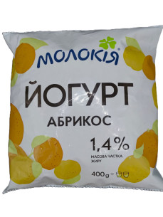 Молокія Йогурт в асорт 1,4% плів. 400г