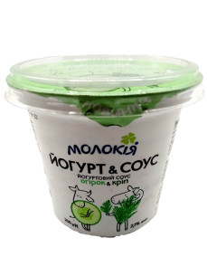 Молокія Йогуртовий соус Огірок-кріп 2,1% стк. 250г