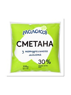 Молокія Сметана 30% пл 370г