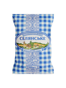 Селянське Молоко 2,5% 900г