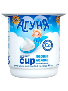 Сир кисломолочний Агуня 4,5% 90гр