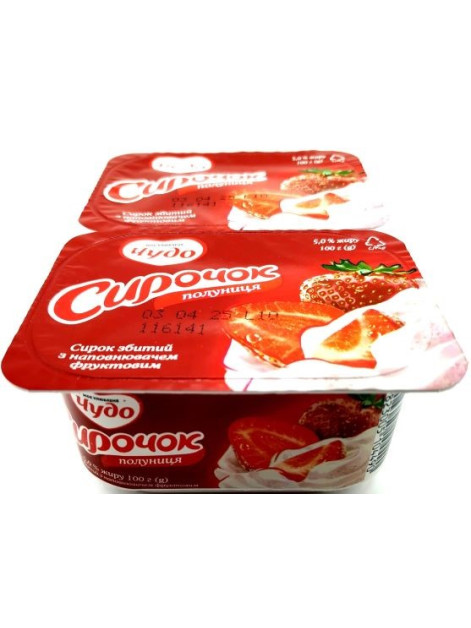 Чудо Сирочок збитий 5% в асорт 100г