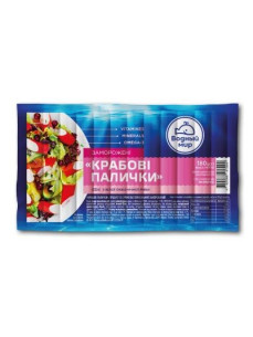 Водний Світ Крабові палички морожені 180г