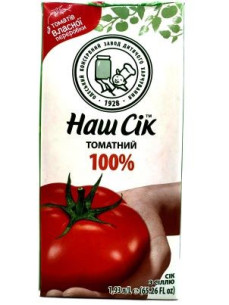 Наш Сік Сік томатний 1,93 л