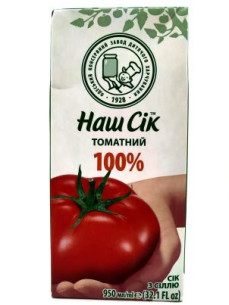 Наш Сік Сік томатний 950мл