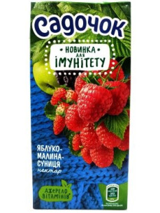 Садочок Нектар мал/ябл/суниц 950мл