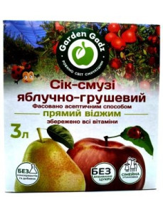 Gadz Сік Яблучно-грушевий з м'якоттю 3 л