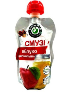 Пюре фруктове смузі яблука 120г