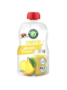 Пюре фруктове смузі яблуко солодке 120г