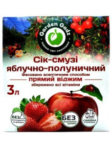 Сік-Смузі яблучно полуничний 3 л