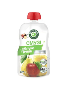 Пюре фруктове смузі яблука груша 120г
