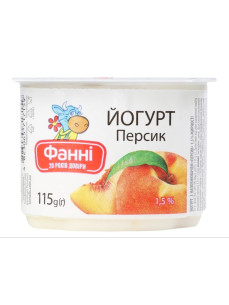 Фанні Йогурт 1,5% в асорт 115г