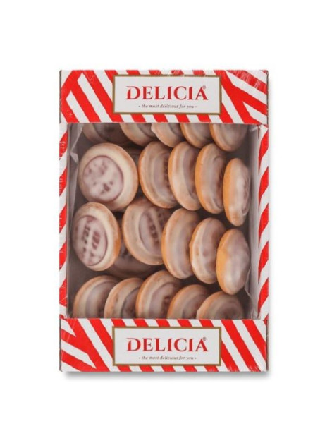 Delicia Печиво збивне вишня в шок глазурі 300г