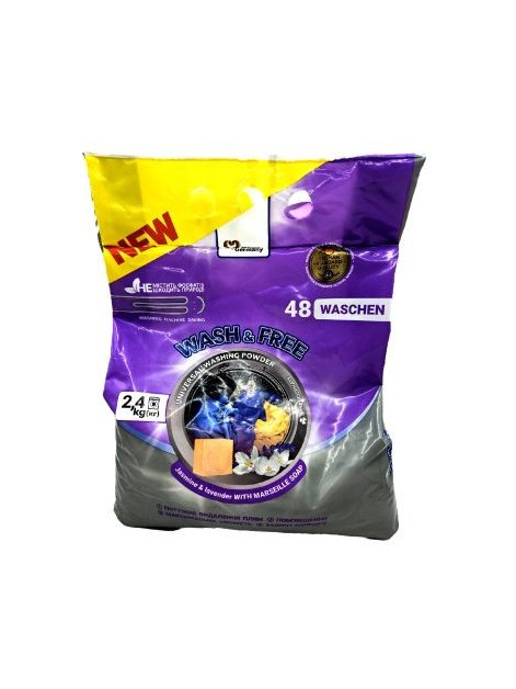 Wash&Free Порошок для прання в асорт. 2,4кг