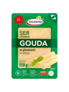 Mlekpol Сир Гауда нарізка 150г