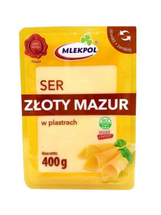 Mlekpol Zloty Mazur Сир нарізка 400г