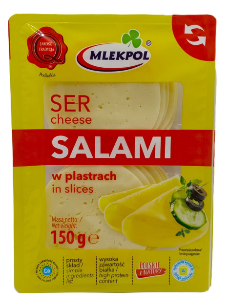 Mlekpol Сир Салямі нарізка 150г