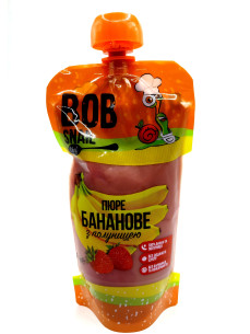 Bob Snail Пюре фруктове Банан-полуниця 250г