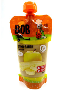 Bob Snail Пюре фруктове яблуко банан250г