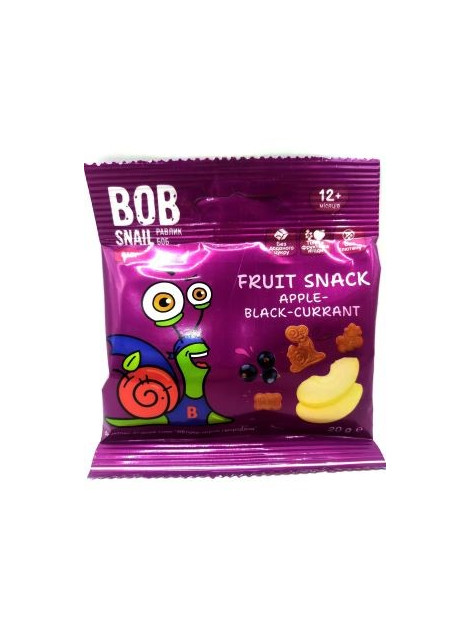 Bob Snail Фруктовий снек в асорт. 20гр