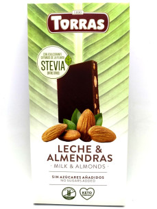 Torras Stevia Шоколад без цукру в асорт 100г-125г