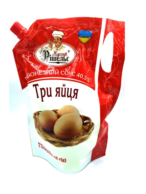 Кухар Рішельє Майонез Три яйця 40,5% 1000г