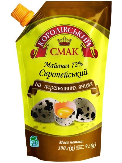 Кор. смак Майонез Європейський 72% 300г