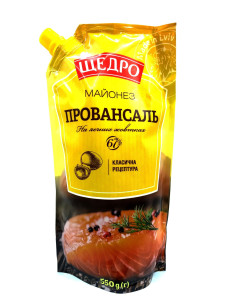 Щедро Майонез Провансаль 67% д/п 500г