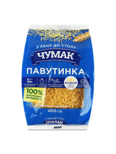 Чумак макарони павутинка 400г