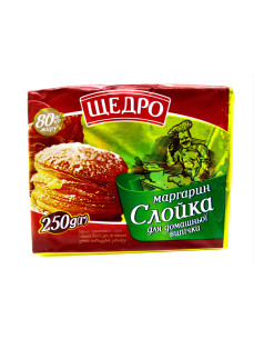 Щедро Маргарин слойка для дом. випіч. 80% 250г