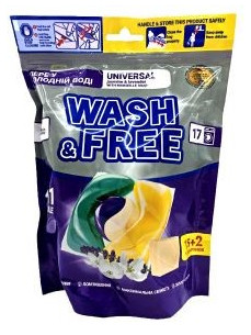 Wash&Free Капсули для прання дп 17шт