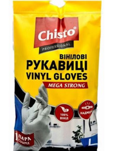 Chisto Рукавиці вінілові L S M 1пара