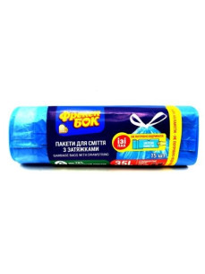 Фрекен Бок Пакет для сміття з затяжкою стандарт 35л 15шт